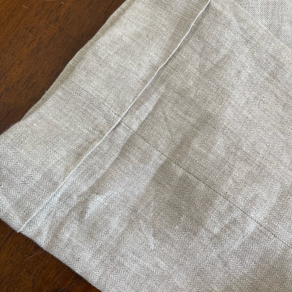 J. Crew Tan Wide Leg Pants Linen Size 4 - Picture 7 of 8